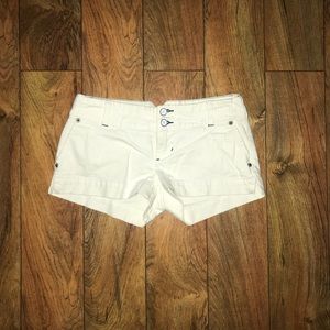 American Eagle White Denim Shorts
